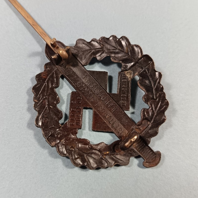 ALLEMAGNE INSIGNE DE SPORT SA BADGE DE POITRINE ALLEMAND SECONDE GUERRE FAB NUMEROTEE BERG & NOTE A.B. LUDENSCHEID